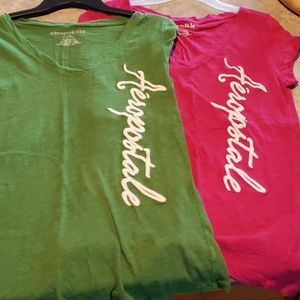 LOT of 2 Aeropostale short sleeve shirt size XL
